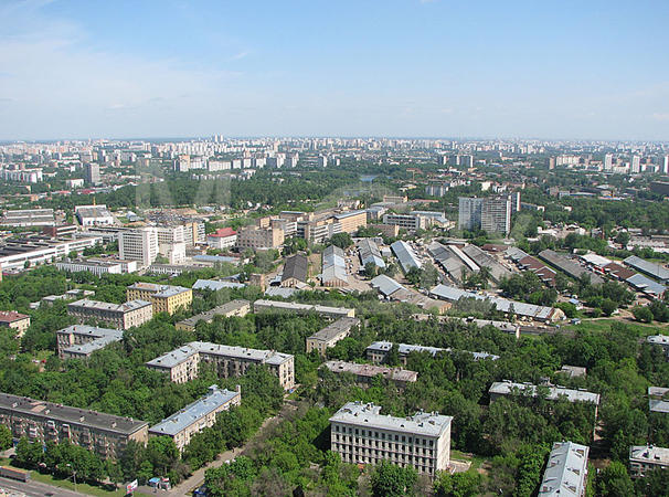 Вид на город из ЖК Северный Парк